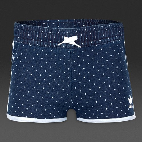 Adidas Originals Denim Shorts Collegiate Navy / White for Girls